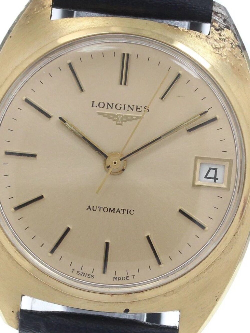 LONGINES Date cal.L890.1 gold Dial Automatic Men's Watch_961180